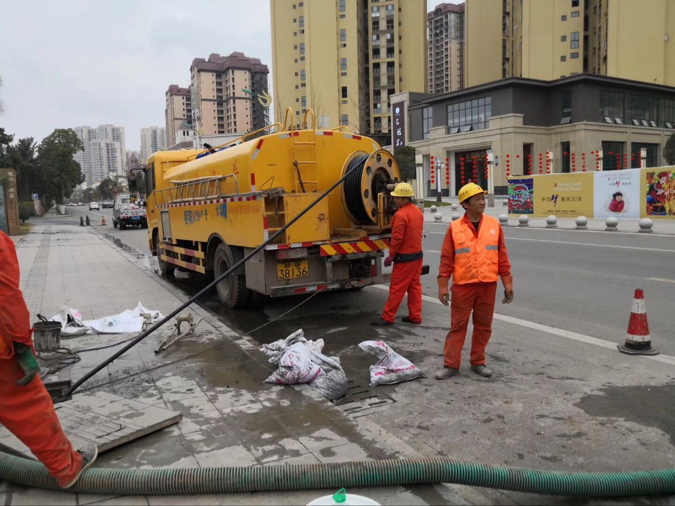 翰林镇排污管道清淤-管道清洗